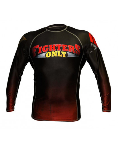 Fighters Only Rash Guard Long Sleeve Black