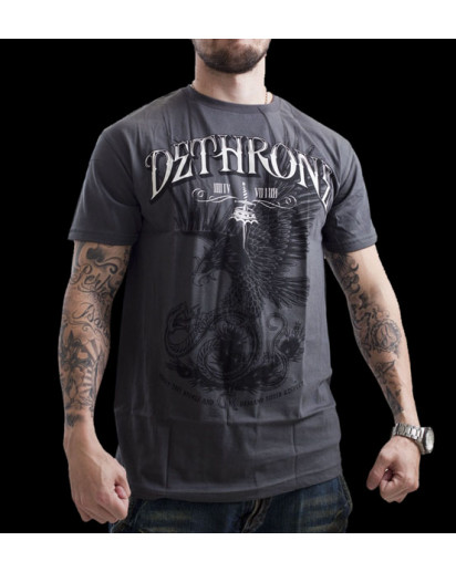 Dethrone Royalty Cain Eagle T-shirt Grey