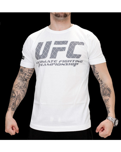 UFC Logo White/Grey tee