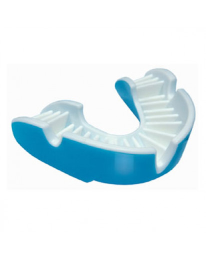 Opro Gold Mouthguards Sky Blue/White