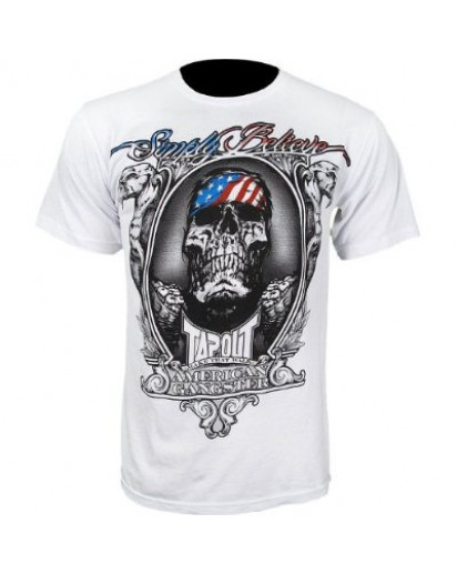 TapouT Chael Sonnen American Gangster White t-shirt