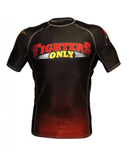 Fighters Only Rash Guard Short Sleeve Black