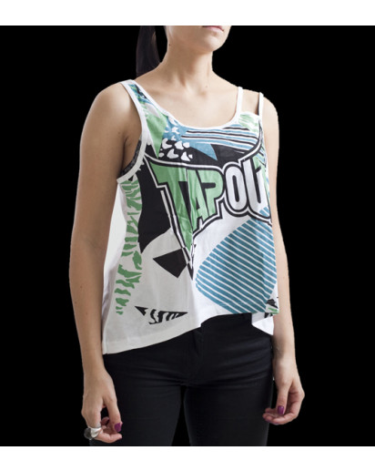 TapouT Womens Geomatic Jersey Top White