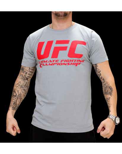 UFC Supporter Grey/Red t-paita