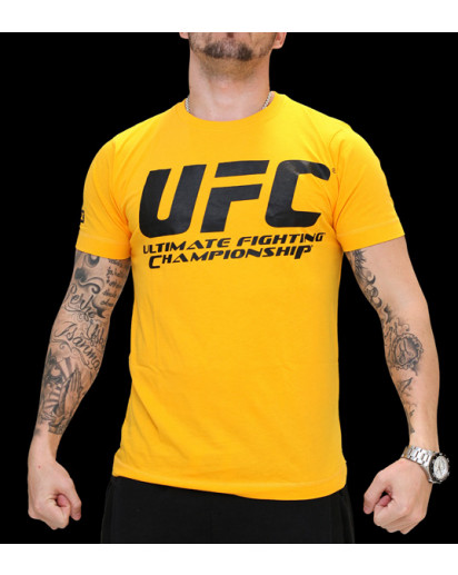 UFC Supporter Yellow/Black t-paita
