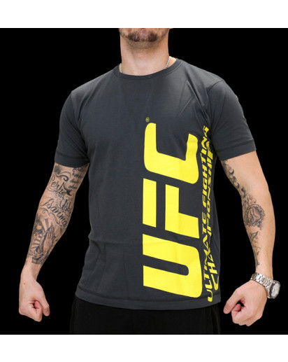 UFC Ultimate Charcoal/Yellow t-paita