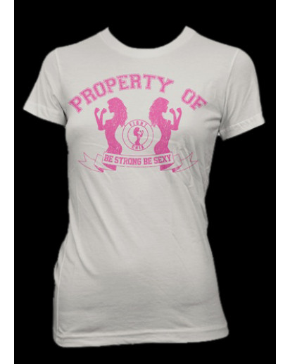 Fight Chix Property Of White T-shirt