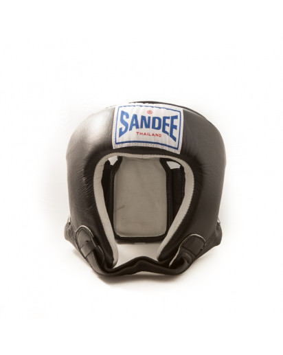 Sandee Open Face Head Guard Black
