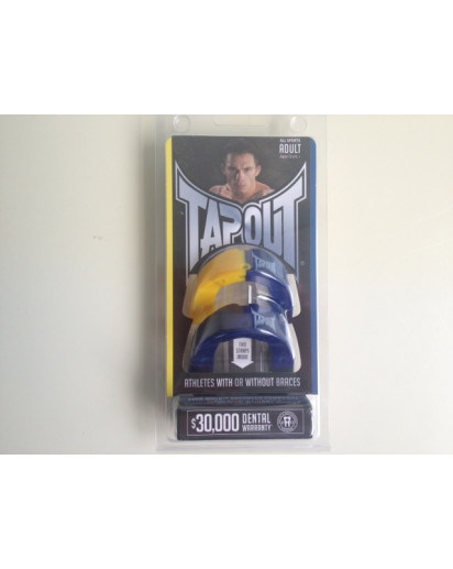 TapouT Adult Mouthguards Navy Blue/Yellow