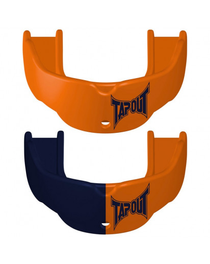 TapouT Adult Mouthguards Orange/Navy Blue