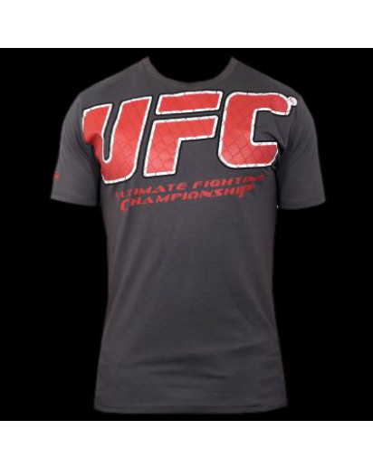 UFC Raised Cage Grey t-paita