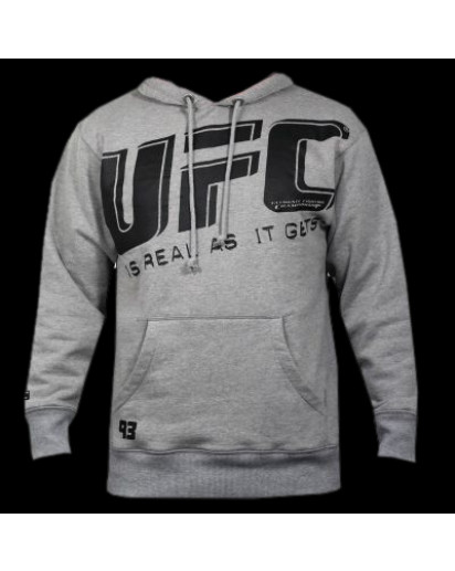 UFC Slant Hoodie Grey