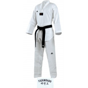 Adidas Taekwondo Elite puku, valkoinen kaulus