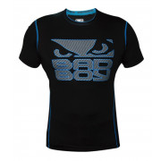 Bad Boy Carbon Rash Guard Short Sleeve Black/Neon Blue