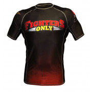 Fighters Only Rash Guard Short Sleeve Black