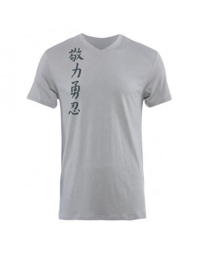 Jaco Kanji II Performance V Neck t-shirt Silverlake