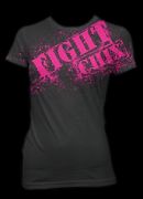 Fight Chix Splatter Black T-shirt