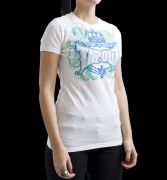 TapouT Womens Princess Crown White t-shirt