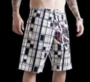 TapouT Super Stripe White Boardshorts