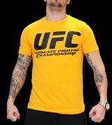 UFC Supporter Yellow/Black t-paita