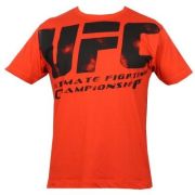 UFC Distressed T-shirt Red/Black