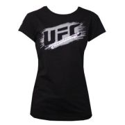 UFC Ladies Scratch Black t-paita